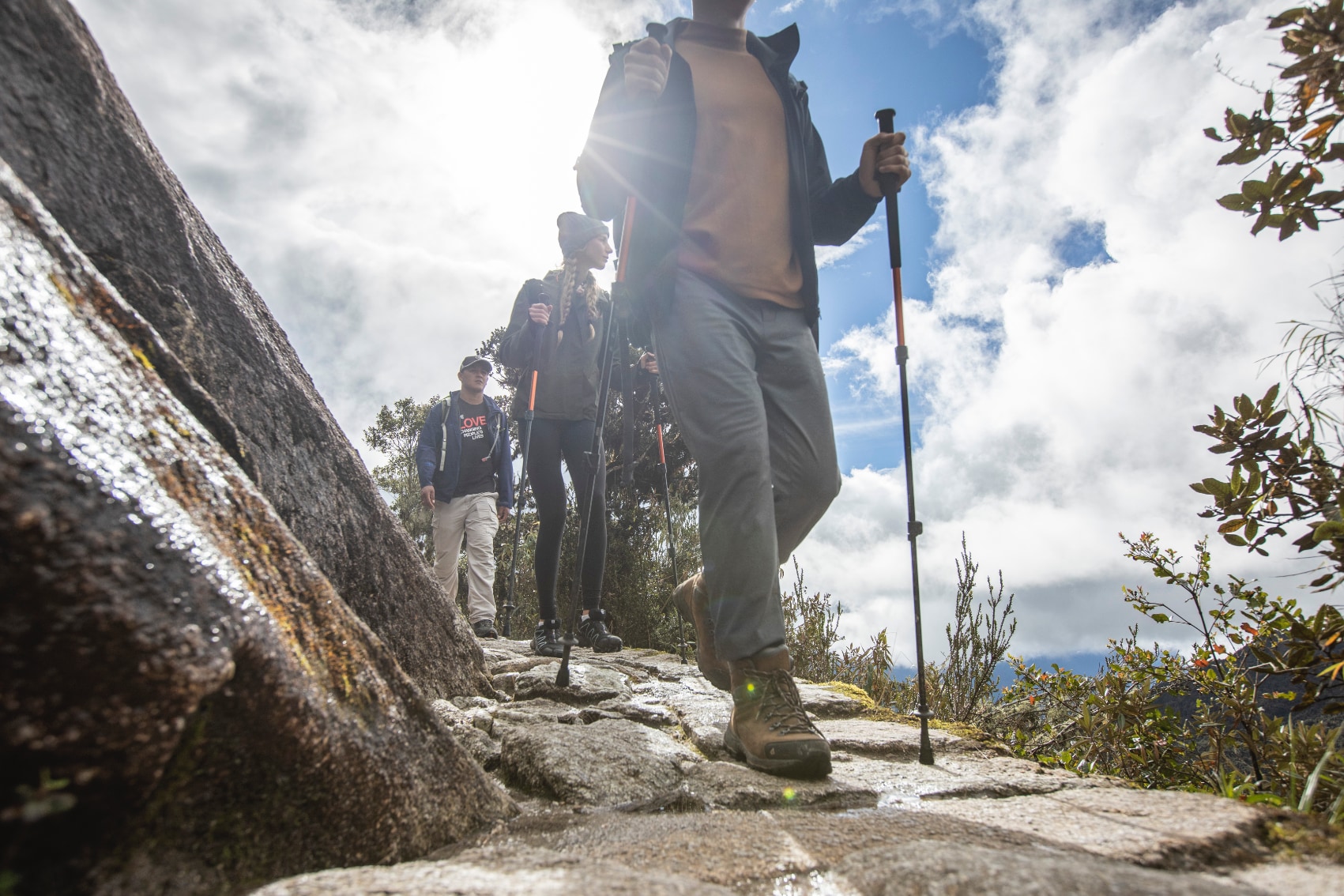 hiking safely in Peru travellers hike in peru with expert guides