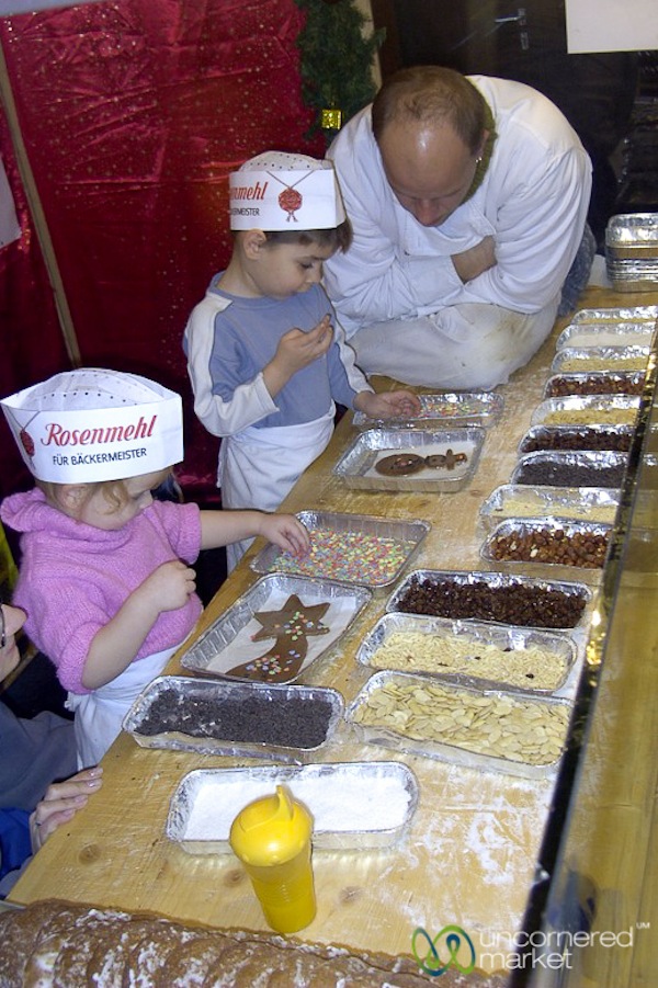 <p>Making cookies at the Nuremberg children’s Christmas market.</p> Making cookies at the Nuremberg children’s Christmas market.